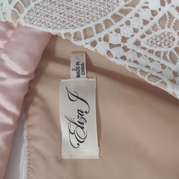 Eliza J Lace Cap Sleeve Shift Dress - Picture 9 of 12